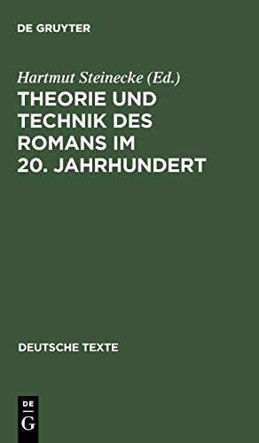 Beispielbild fr Theorie Und Technik Des Romans Im 20 Jahrhundert zum Verkauf von Concordia Books