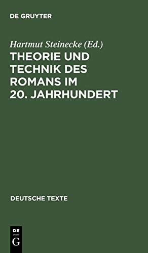 Stock image for Theorie Und Technik Des Romans Im 20 Jahrhundert for sale by Concordia Books