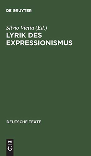 Beispielbild fr Lyrik des Expressionismus zum Verkauf von medimops