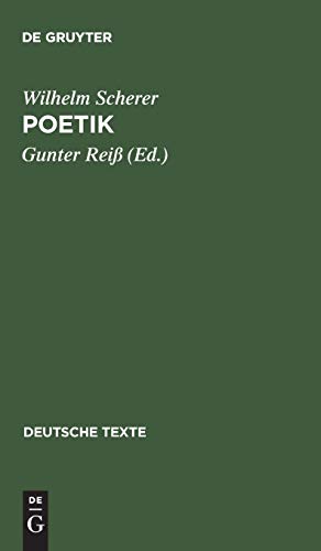 9783484190436: Poetik: Mit einer Einleitung und Materialien zur Rezeptionsanalyse (Deutsche Texte, 44) (German Edition)