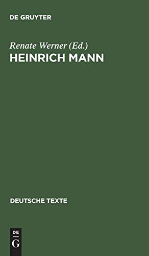 9783484190450: Heinrich Mann: Texte Zu Seiner Wirkungsgeschichte in Deutschland