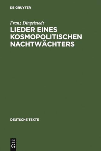 9783484190481: Lieder eines kosmopolitischen Nachtwchters: 49 (Deutsche Texte)