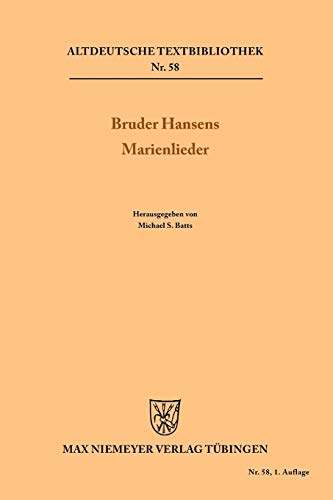 Beispielbild fr Bruder Hansens Marienlieder zum Verkauf von Blackwell's