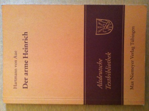 9783484200616: Altdeutsche Textbibliothek, Nr.3, Der arme Heinrich