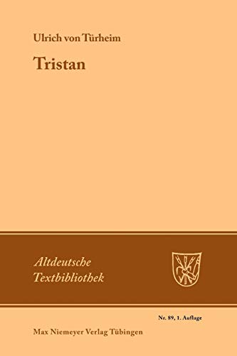 9783484201071: Tristan: 89 (Altdeutsche Textbibliothek)