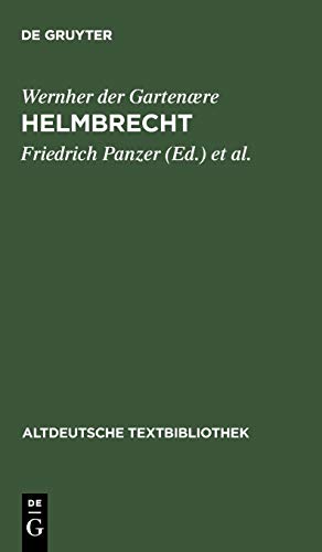 9783484201118: Helmbrecht: 11 (Altdeutsche Textbibliothek)