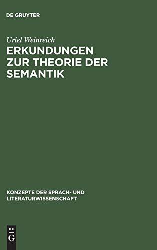 Beispielbild fr Erkundungen zur Theorie der Semantik. zum Verkauf von Bernhard Kiewel Rare Books