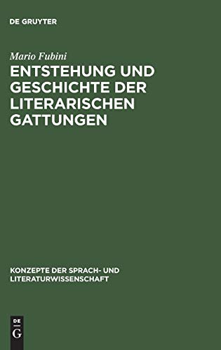 9783484220065: Entstehung und Geschichte der literarischen Gattungen: 7 (Konzepte Der Sprach- Und Literaturwissenschaft)