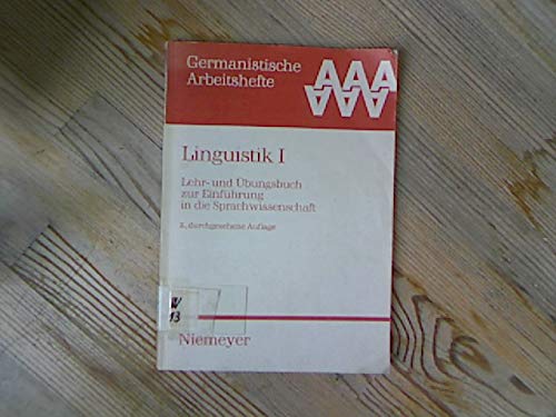 9783484250116: Linguistik: Lehr- Und Bungsbuch Zur Einf Hrung in Die Sprachwissenschaft: 1