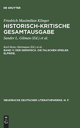 9783484280359: Der Derwisch. Die falschen Spieler. Elfride. (Neudrucke deutscher Literaturwerke. N. F., 35) (German Edition)