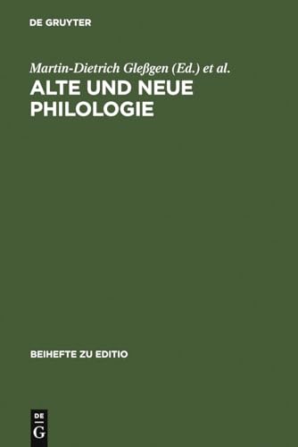 Beispielbild fr Alte und neue Philologie . zum Verkauf von Ganymed - Wissenschaftliches Antiquariat