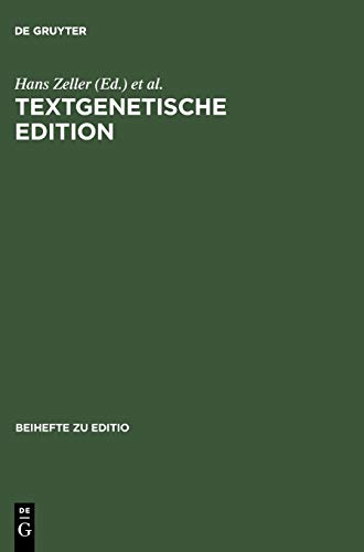 Stock image for Textgenetische Edition for sale by Ria Christie Collections