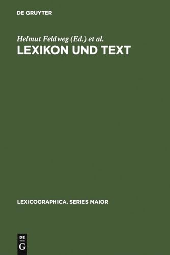 Stock image for Lexikon und Text. for sale by SKULIMA Wiss. Versandbuchhandlung