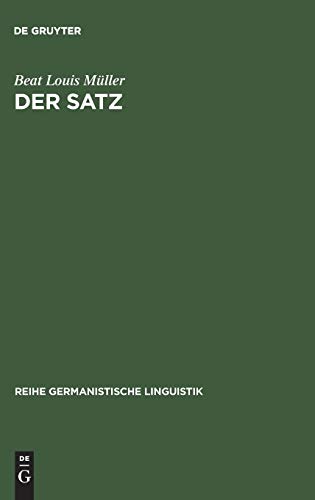 9783484310575: Der Satz: Definition Und Sprachtheoretischer Status