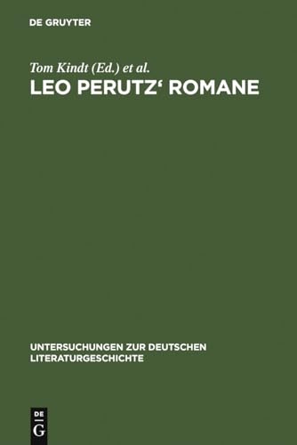 9783484321328: Leo Perutz' Romane: Von Der Struktur Zur Bedeutung: 132 (Untersuchungen Zur Deutschen Literaturgeschichte)