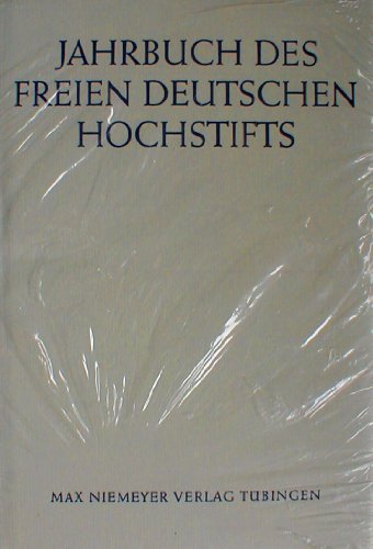 Beispielbild fr Jahrbuch des Freien Deutschen Hochstifts. Jg 2005 zum Verkauf von medimops