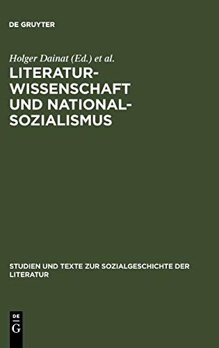 Beispielbild fr Literaturwissenschaft und Nationalsozialismus zum Verkauf von Antiquarius / Antiquariat Hackelbusch