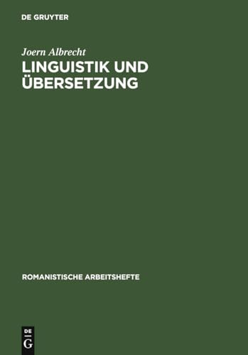 Imagen de archivo de Linguistik und bersetzung 4 Romanistische Arbeitshefte, 4 a la venta por PBShop.store US