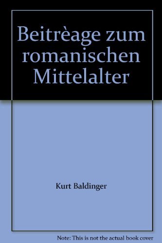 Beiträge zum romanischen Mittelater