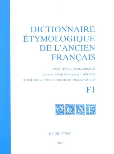 Stock image for Dictionnaire tymologique de l'ancien franais: F1 Collectif et Stdtler, Thomas for sale by BIBLIO-NET