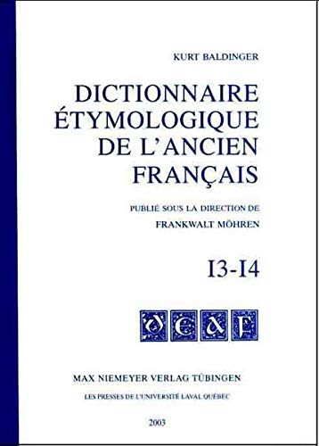 9783484506091: Dictionnaire tymologique De L'ancien Franais