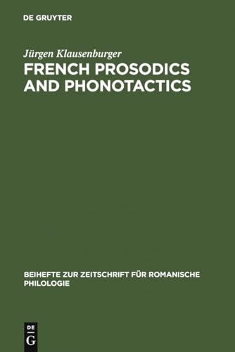 Beispielbild fr French Prosodics and Phonotactics; an Historical Typology zum Verkauf von Hackenberg Booksellers ABAA