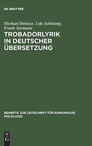 Beispielbild fr Trobadorlyrik in deutscher bersetzung zum Verkauf von Lucky's Textbooks