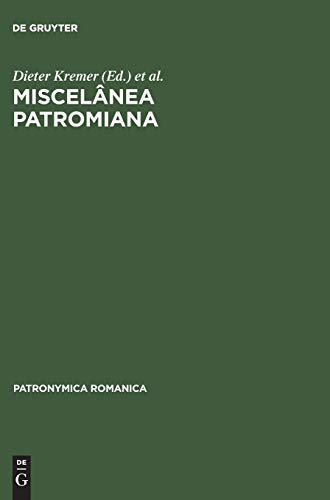 Stock image for MISCELANEA PATROMIANA. ACTAS DO V COLOQUIO (LISBOA) SEGUIDAS DAS COMUNICAOES DO VII COLOQUIO (NEUCHATEL) E DE DUAS COMU for sale by Prtico [Portico]