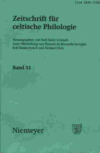 Zeitschrift für Celtische Philologie. Band 51. Herausgegeben von K.H. Schmidt unter mitwirkung von P. de Bernardo Stempel, R. Ködderitzch & H. Pilch. - COLLECTIF