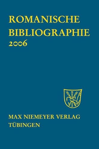 Beispielbild fr Romanische Bibliographie 2006 (2 Vols.) zum Verkauf von Thomas Emig