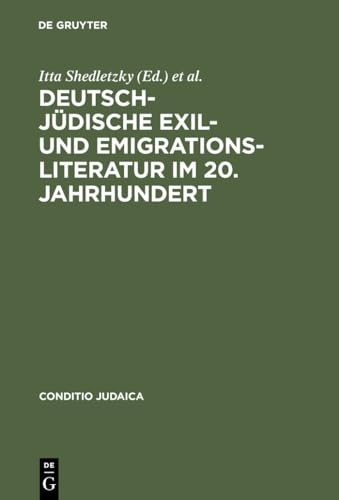 9783484651050: Deutsch-jdische Exil- und Emigrationsliteratur im 20. Jahrhundert: 5 (Conditio Judaica)