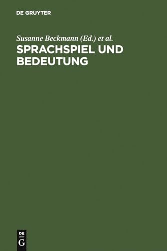 Stock image for Sprachspiel Und Bedeutung: Festschrift Fr Franz Hundsnurscher Zum 65. Geburtstag for sale by Revaluation Books