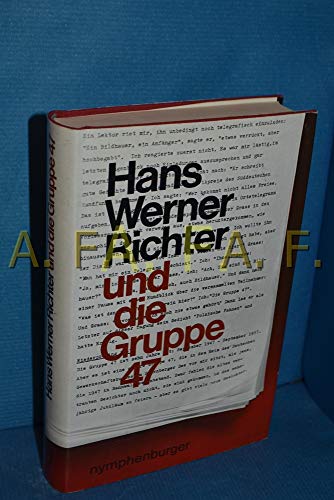 Stock image for Hans Werner Richter Und Die Gruppe 47 for sale by Anybook.com