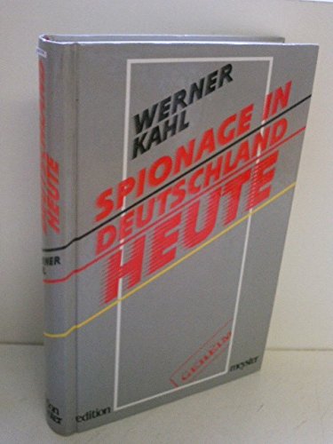 Beispielbild fr Spionage in Deutschland heute. zum Verkauf von Bojara & Bojara-Kellinghaus OHG