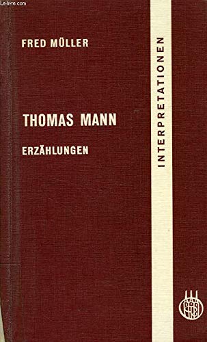 9783486088922: Thomas Mann: Erzhlungen