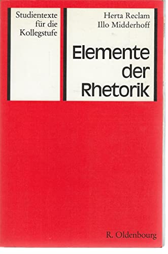 9783486113419: Elemente der Rhetorik