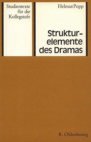 Beispielbild fr Strukturelemente des Dramas zum Verkauf von Versandantiquariat Felix Mcke