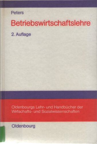 Imagen de archivo de Betriebswirtschaftslehre. Eine Einfhrung a la venta por Kultgut