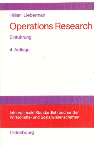 Imagen de archivo de Operations Research. Einfhrung a la venta por medimops