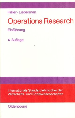 9783486205251: Operations Research. Einfhrung