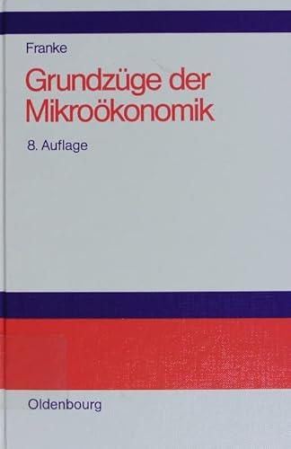 Beispielbild fr Grundzge der Mikrokonomik zum Verkauf von Martin Preu / Akademische Buchhandlung Woetzel