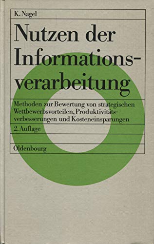 Beispielbild fr Nutzen der Informationsverarbeitung zum Verkauf von medimops