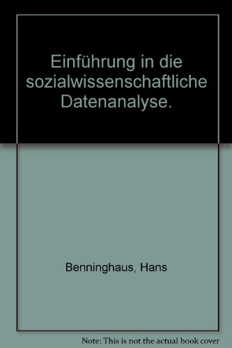 9783486220193: Einfhrung in die sozialwissenschaftliche Datenanalyse.