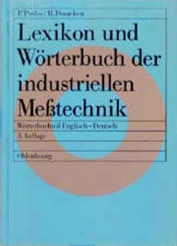 9783486221367: Lexikon und Wrterbuch der industriellen Messtechnik: Wrterbuchteil Englisch-Deutsch