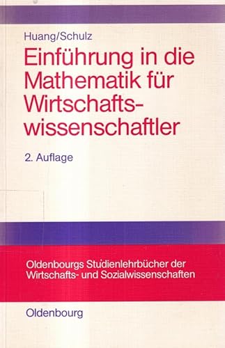 Beispielbild fr Einfhrung in die Mathematik fr Wirtschaftswissenschaftler zum Verkauf von medimops