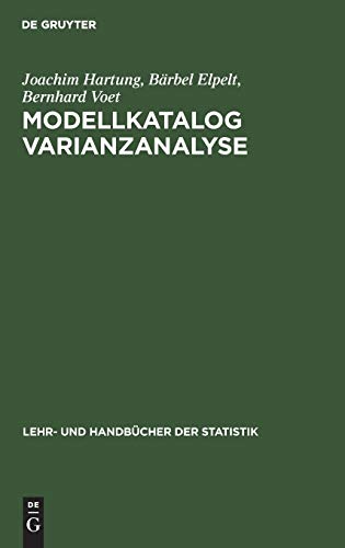 9783486236774: Modellkatalog Varianzanalyse (Lehr- Und Handbcher Der Statistik)