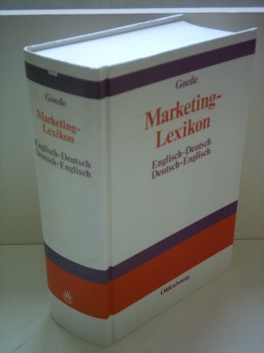 9783486239454: Marketing-Lexikon. Marketing Dictionary: Englisch-Deutsch, Deutsch-Englisch