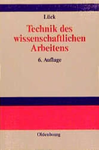 Imagen de archivo de Technik des wissenschaftlichen Arbeitens. Seminararbeit, Diplomarbeit, Dissertation a la venta por medimops