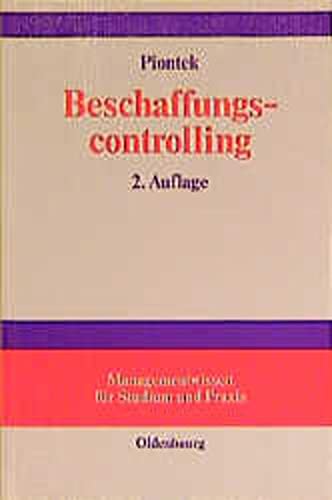 9783486249491: Beschaffungscontrolling (Livre en allemand)