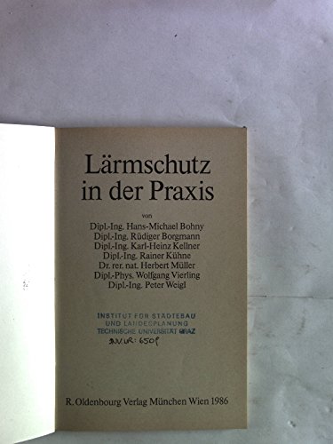 9783486262513: Lrmschutz in der Praxis - Hans-Michael Bohny